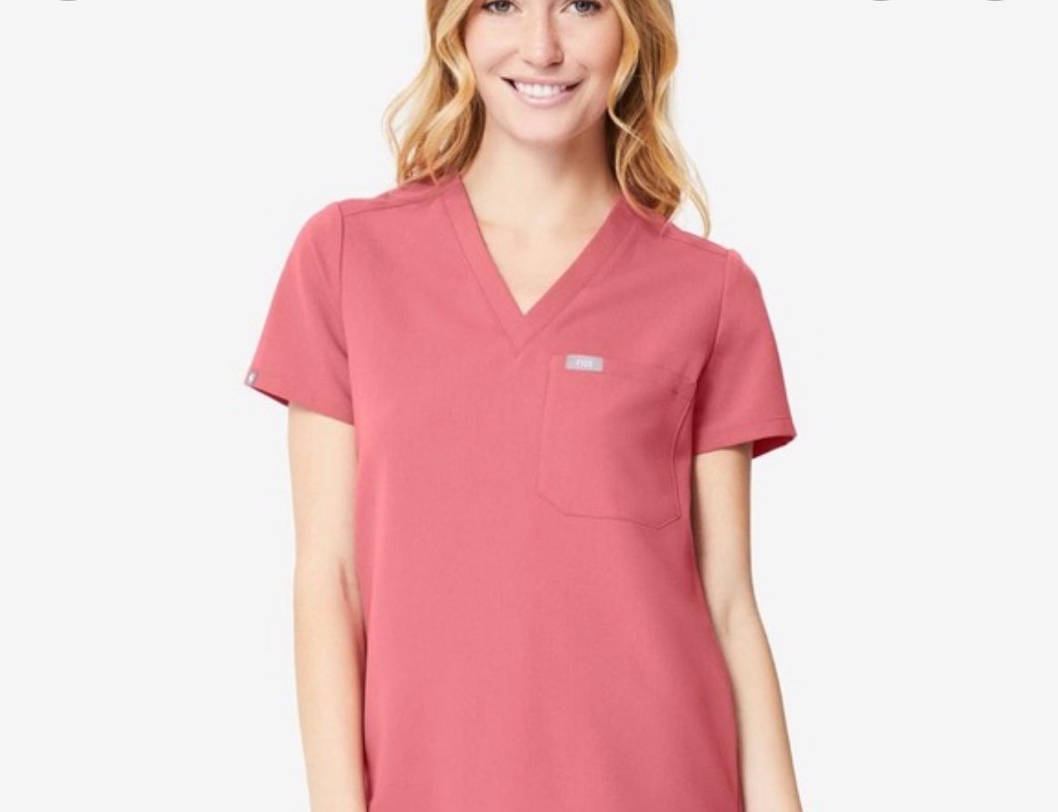 FIG Clothing Catarina One-Pocket Scrub Top in QUARTZ xxs