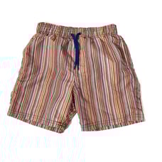 Paul Smith Junior | Striped Mesh Lined Swim Trunks with Pockets and Drawstring