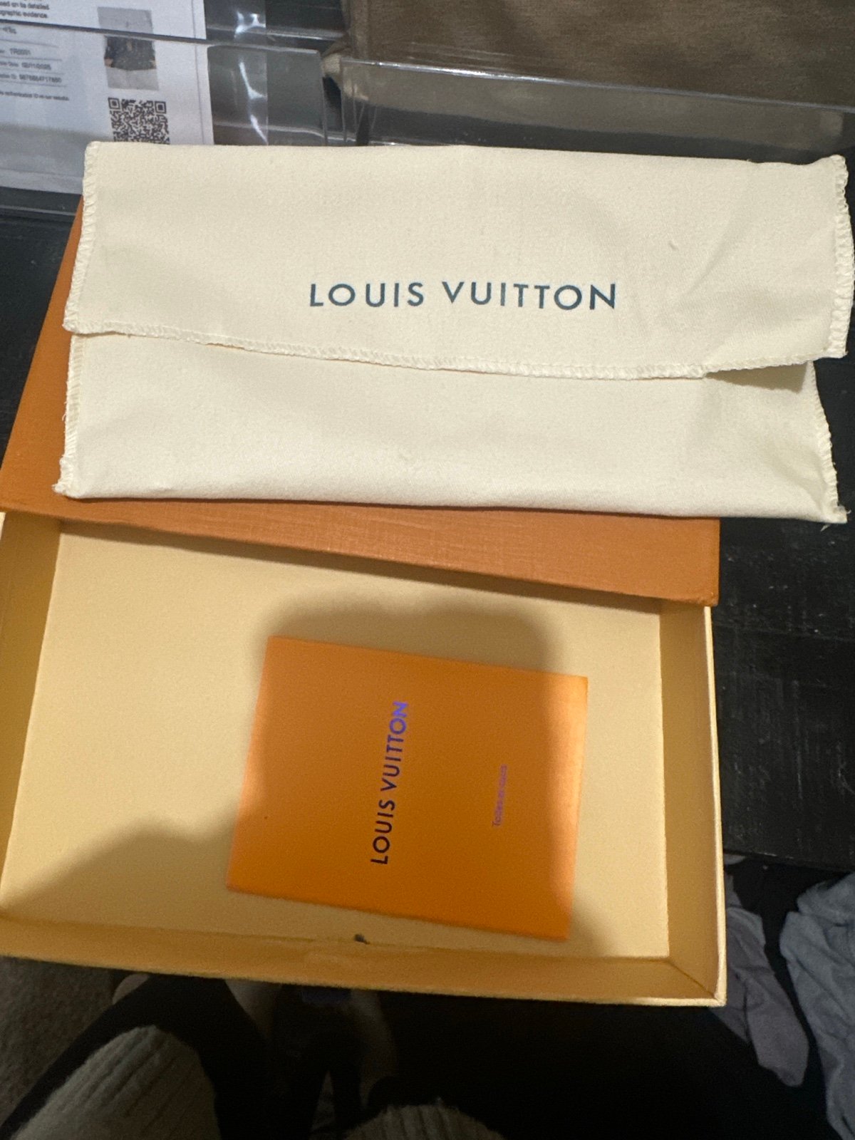 Louis Vuitton box and dust bag