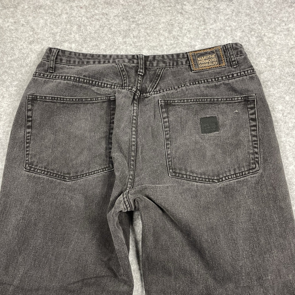 Marithe Francois Girbaud Jeans Mens 40x32 Black Faded Y2K Denim Jean