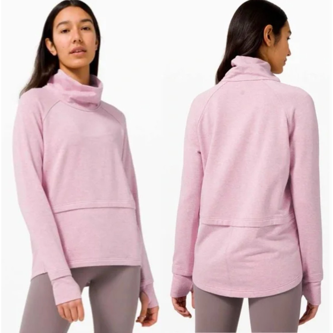 lululemon Find Your Unwind Pullover Sweatshirt - Heathered Pink Taupe Women's 2