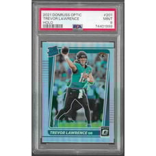 2021 Donruss Optic #201 Trevor Lawrence Holo Rookie Card PSA 9 MINT