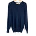 Orvis Cashmere Blend V-Neck Navy Pullover Sweater
