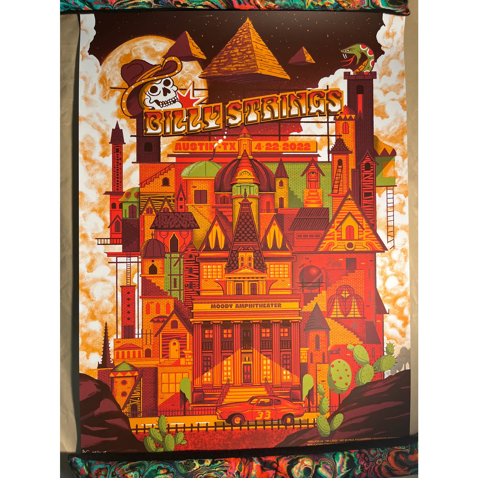 Billy Strings Austin Texas Signed AP Print