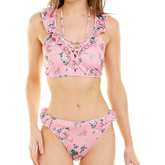 LoveShackFancy Frost Bikini Scoop Neck Set