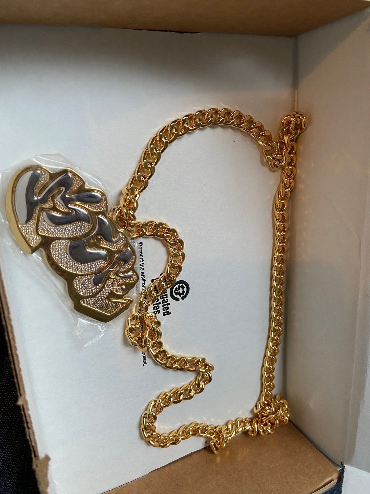 MCM x SAMBYPEN Logo Pendant Necklace