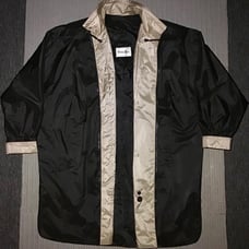 Vintage {British Mist} Women’s Black/Gold Rain Coat size 10 M