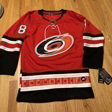 Brent Burns Carolina Hurricanes NWT Red Adidas Authentic Jersey SIZE 50