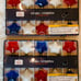 4th of July glass star lights battery operated string lights garland 35 per set