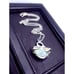 Angel aura quartz crystal necklace handmade gothic fantasy metalwork rainbow