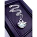 Angel aura quartz crystal necklace handmade gothic fantasy metalwork rainbow