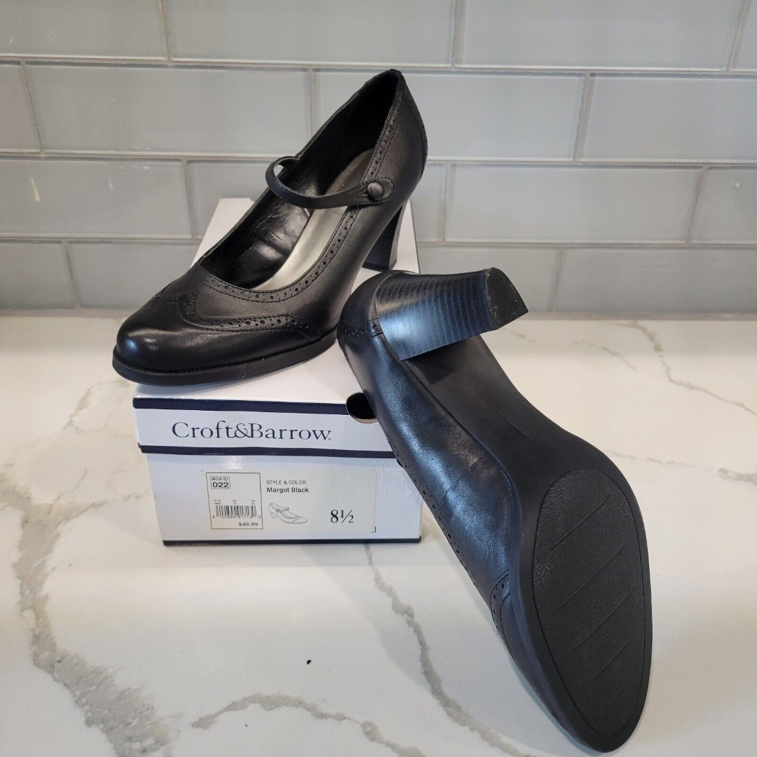 Croft Barrow Leather Heels for Women Mercari