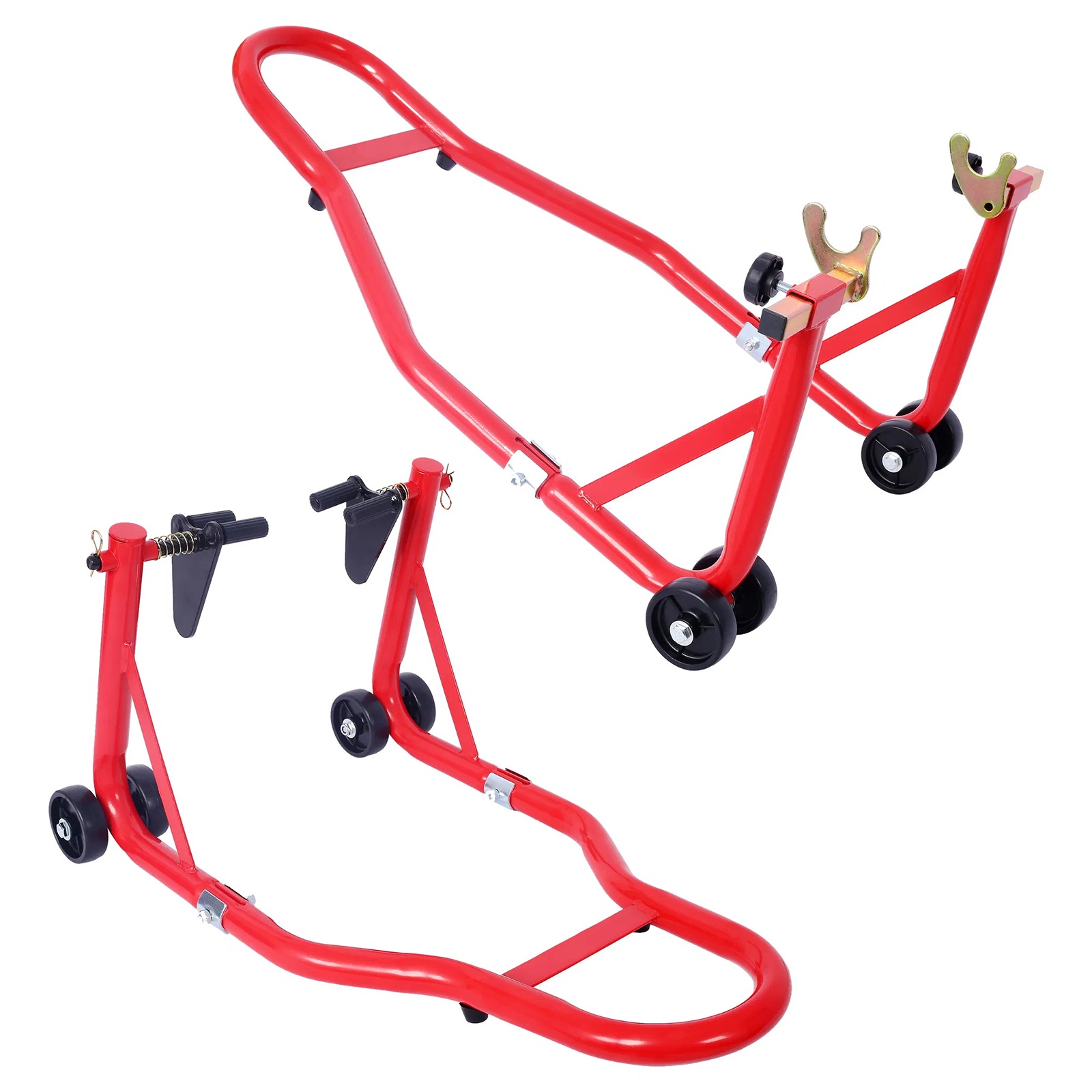 Motorcycle Stand 1000LB Sport Bike Front and Rear Wheel Lift Swingarm Paddock