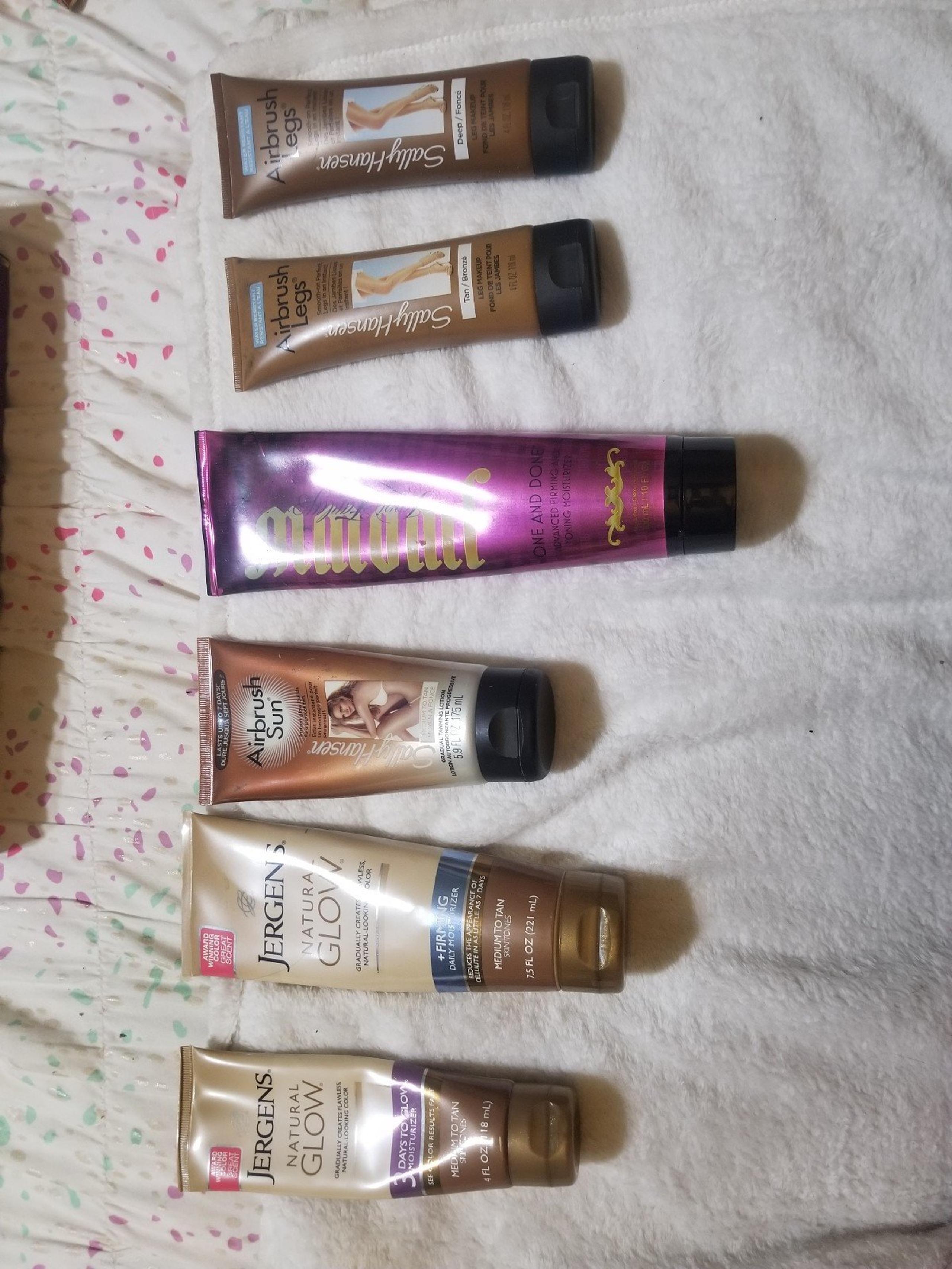 Tanning body lotions