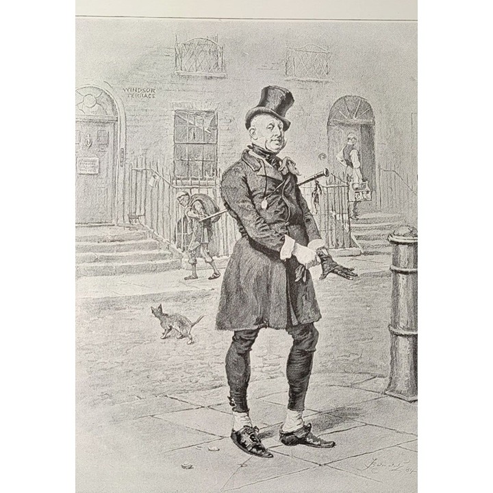 Charles Dickens David Copperfield WILKINS MICAWBER Frederick Barnard 1902 Print
