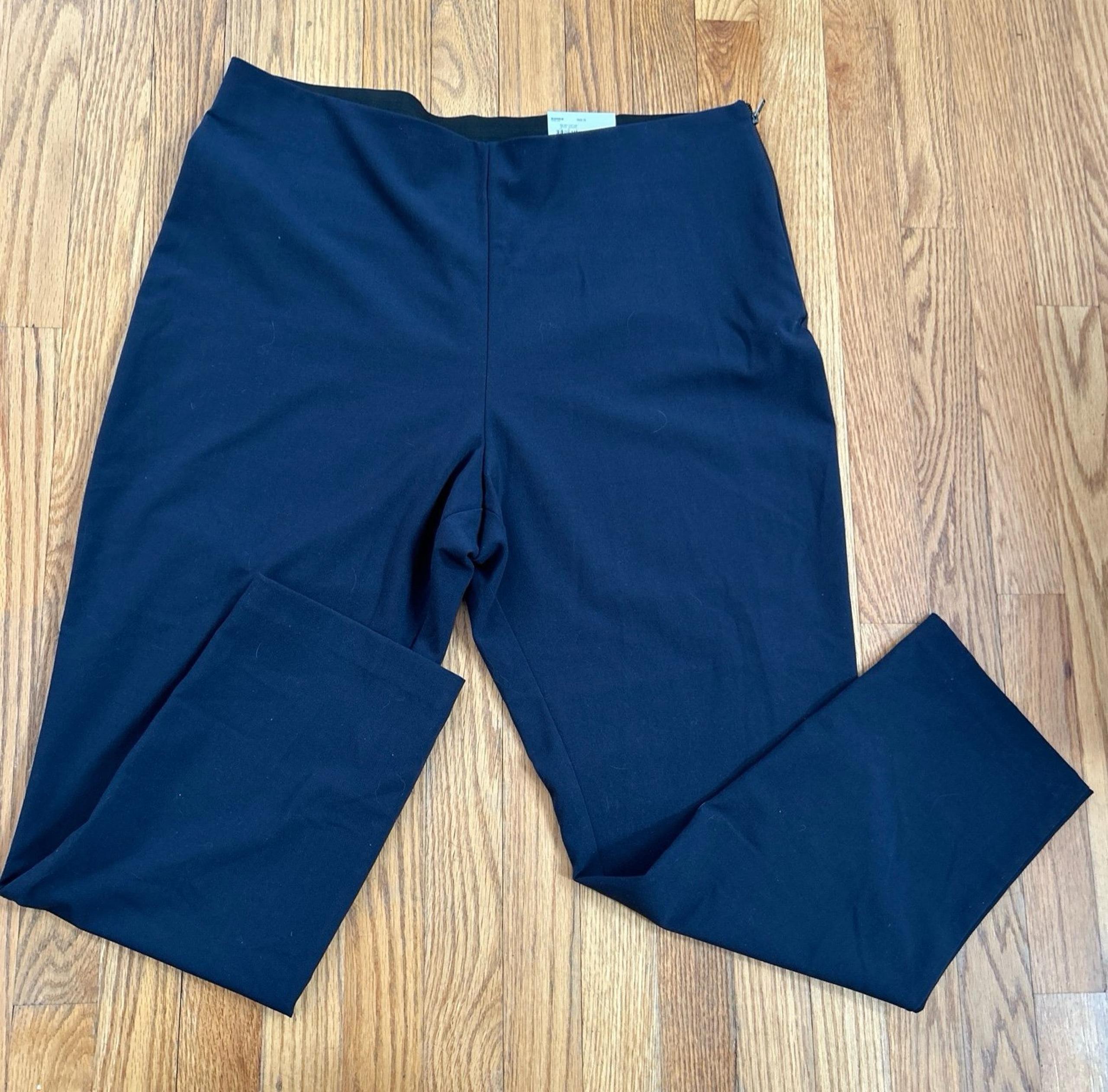 NWT Nine West womens skinny high rise fitted Blue Sky Captain dress pants 18