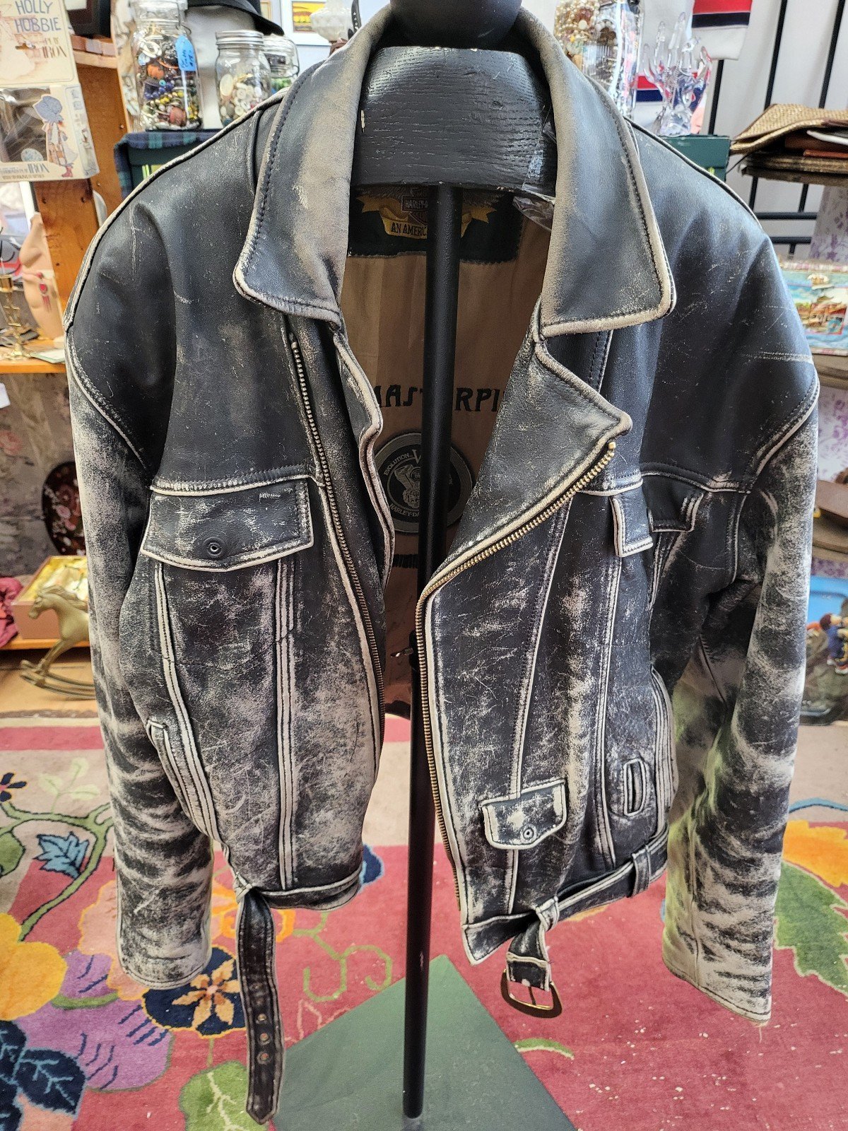 Signed by Meat Loaf Harley Davidson Leather Jacket Metal Masterpieces