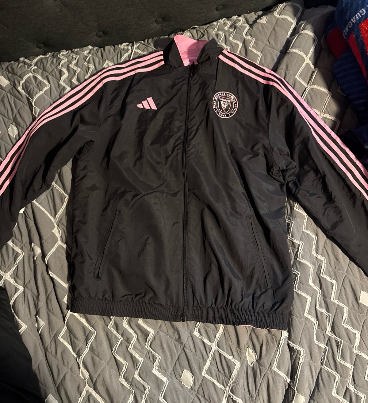 Adidas Inter Miami Jacket Anthem Reversible - Black/Pink