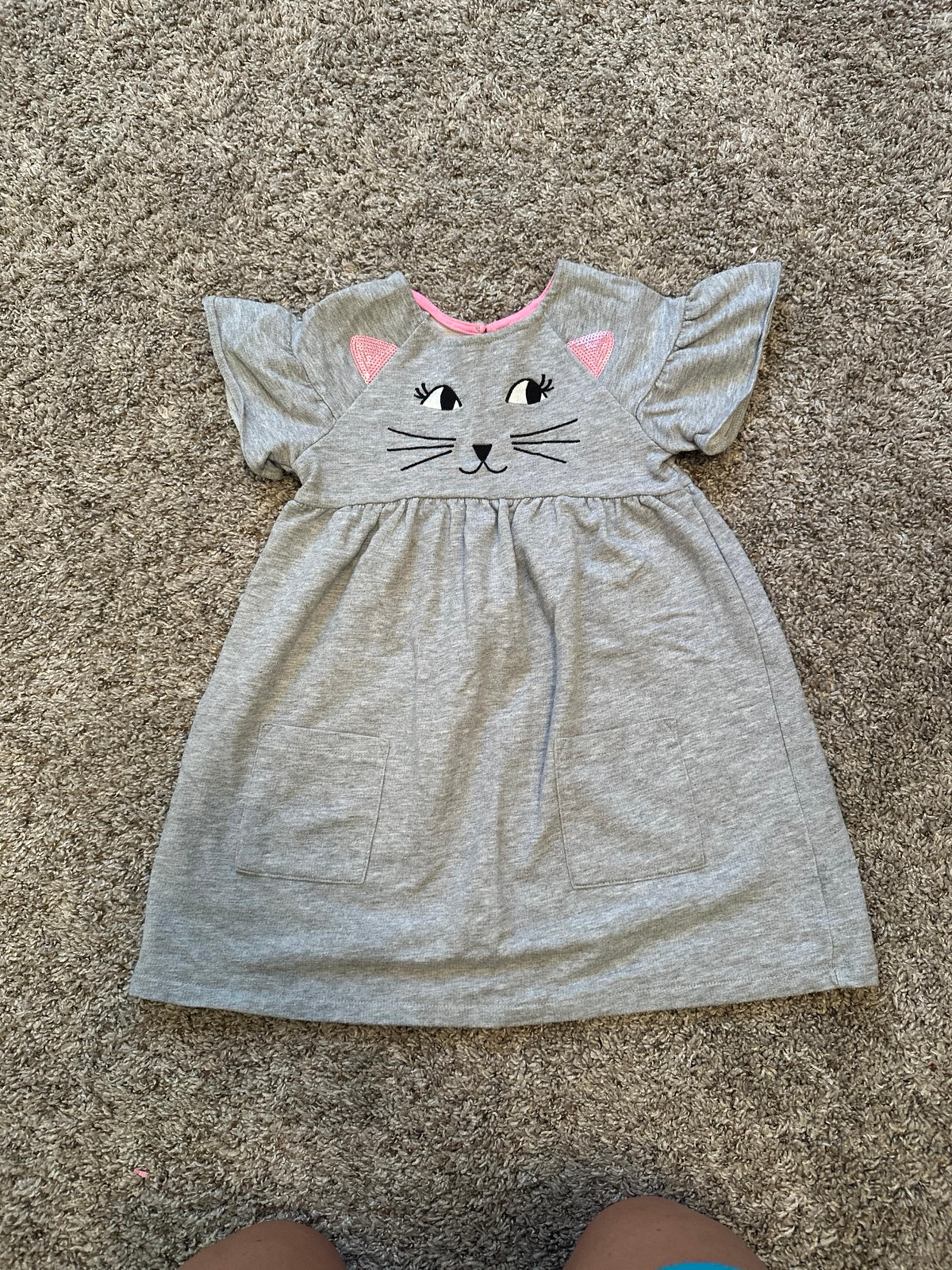 Cat & Jack Girls cat dress with pockets 4t
