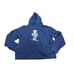 Polo Ralph Lauren Polo Bear Football Fleece Hoodie Long Sleeves Pullover Blue XL