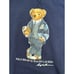 Polo Ralph Lauren Polo Bear Football Fleece Hoodie Long Sleeves Pullover Blue XL