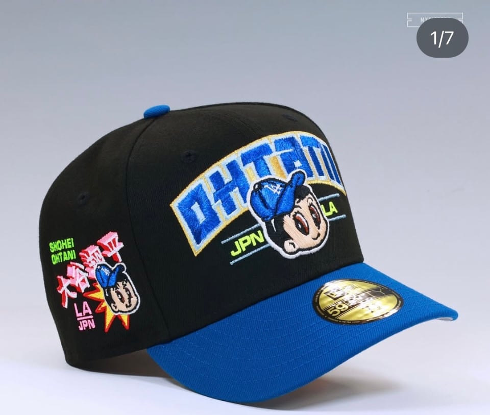 Myfitteds shohei ohtani x la dodgers 50/50 size 7 1/4 new era fitted in store ex