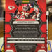 Christian Okoye-Mosaic, Red Wave Prizm-SSP Numbered 5/9, KANSAS CITY CHIEFS