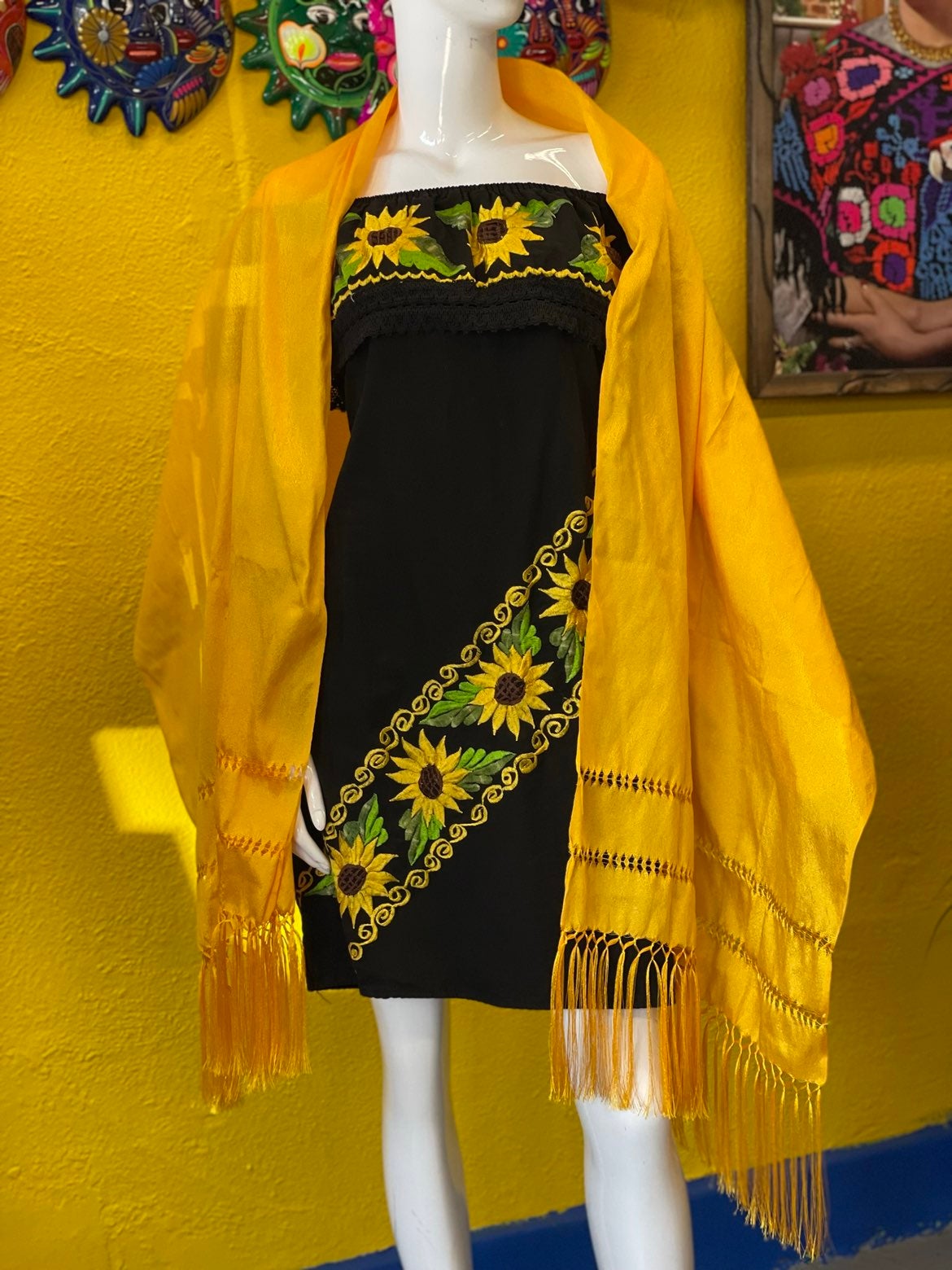 Beautiful yellow rebozo