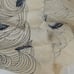 Vintage Traditional Russian Scarf 31 x 31 Beige, Grey & Black Fringe Edging