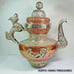 TEA KETTLE COPPER WITH SILVER COLOR FROM NEPAL 12.75 x 12.50 INCHES 3lb 11.2ozs