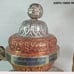 TEA KETTLE COPPER WITH SILVER COLOR FROM NEPAL 12.75 x 12.50 INCHES 3lb 11.2ozs