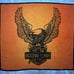 Vintage Biederlack Harley Davidson Licensed Blanket Throw Made in USA