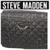 Steve Madden Repeat Logo Double Zip Nylon XL Cosmetic Bag