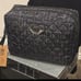 Steve Madden Repeat Logo Double Zip Nylon XL Cosmetic Bag