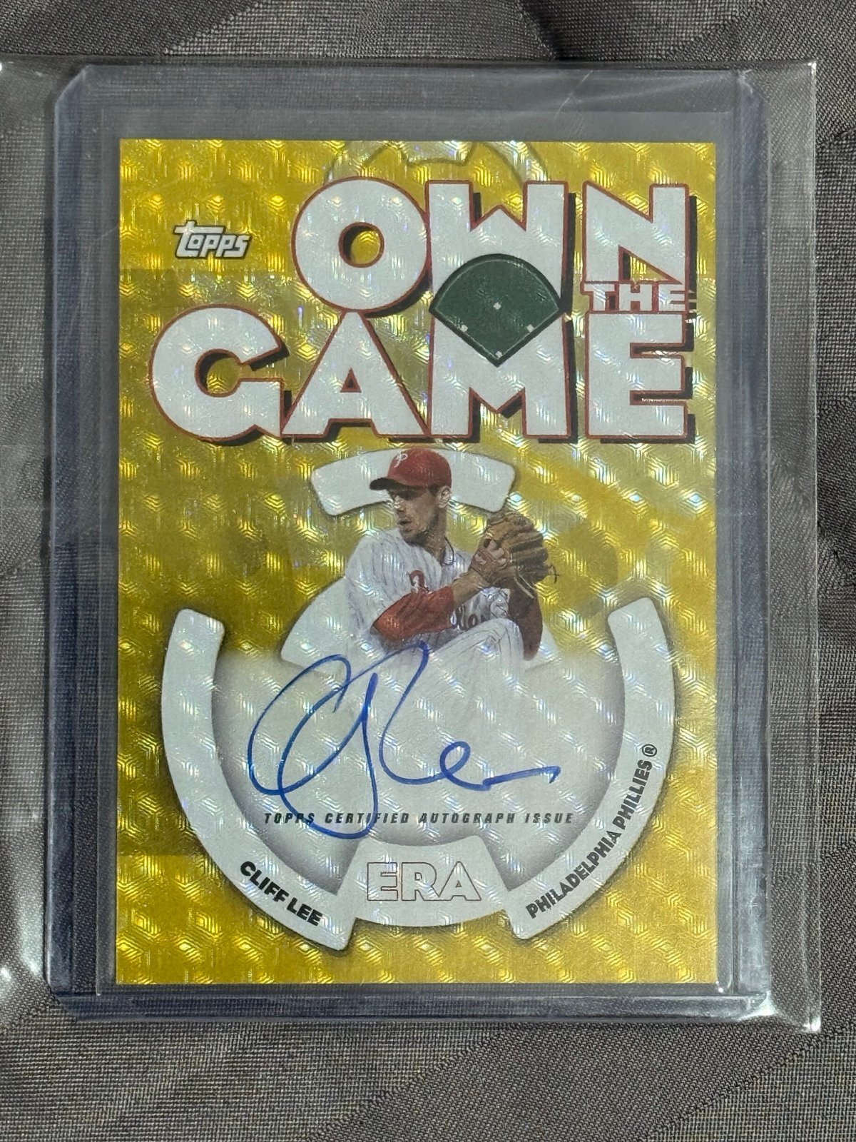2024 Cliff Lee 1/1 foilfractor Autograph
