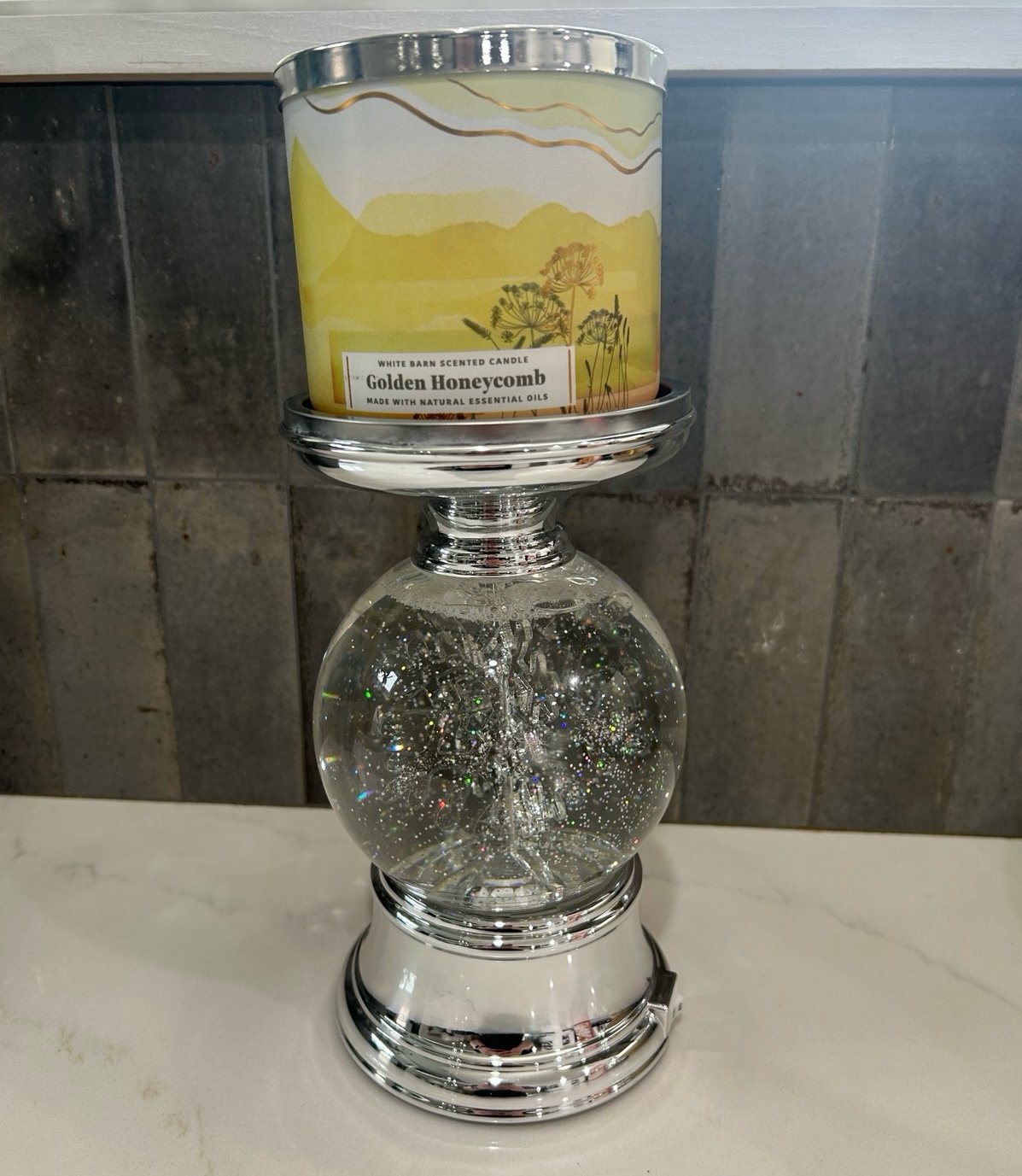 Snowflake Candle Holder Globe (Bath & Body Works)