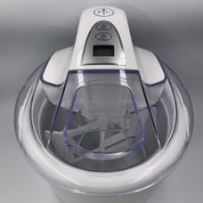 Pampered Chef Electric Ice Cream Maker Compact 1 qt. Model 1534 White Tested