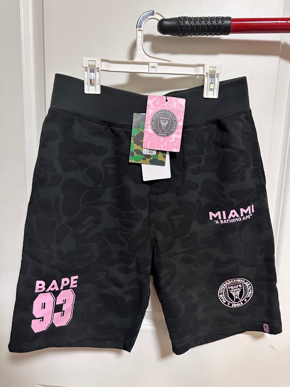 Bape Inter Miami Shorts Black Bathing Ape