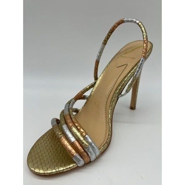 Brian Atwood Slingback Open Toe Heels Size 6.5