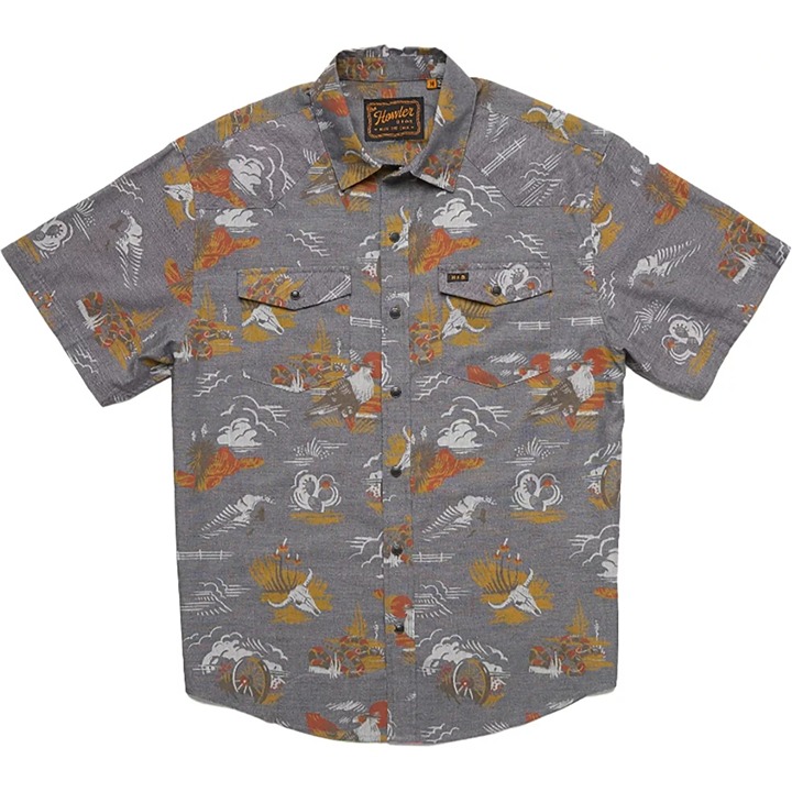 Howler Brothers Men's H Bar B SnapShirt, Caracara Country : Charcoal Oxford, Sm