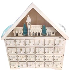 Advent Calendar Holiday Christmas Craft Seasonal House With Led Backlit Scene