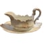 Haviland GDA CHF747 Gravy Boat + Underplate Pink Gold Limoges made in France