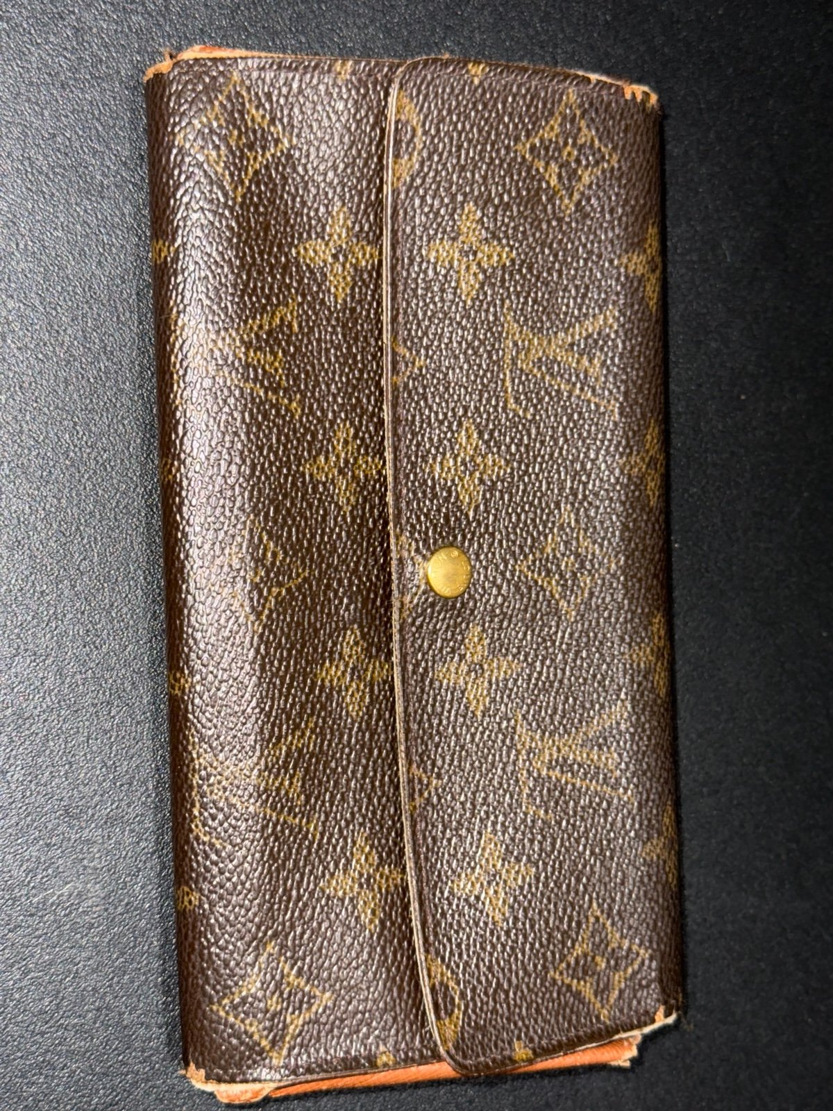 LOUIS VUITTON Vintage Monogram Canvas Sarah Clutch Wallet