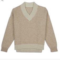 NWT Lululemon Alpaca Wool-Blend V-Neck Sweater Sz M