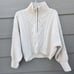 Urban Outfitters Cream Sweater 1/4 Zip Dolman Sleeve Chunky Knit Fisherman M