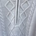 Urban Outfitters Cream Sweater 1/4 Zip Dolman Sleeve Chunky Knit Fisherman M