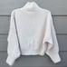Urban Outfitters Cream Sweater 1/4 Zip Dolman Sleeve Chunky Knit Fisherman M
