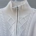Urban Outfitters Cream Sweater 1/4 Zip Dolman Sleeve Chunky Knit Fisherman M