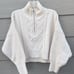 Urban Outfitters Cream Sweater 1/4 Zip Dolman Sleeve Chunky Knit Fisherman M