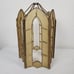 Early 20th Century Leaded Stained Glass Hanging Pendant Light Shade Swag Lamp